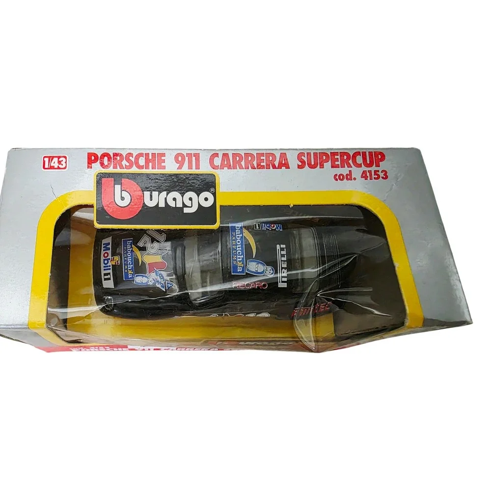 Bburago 1/43 Porsche 911 Carrera Supercup Black Diecast Car Cod 4153 New In Box